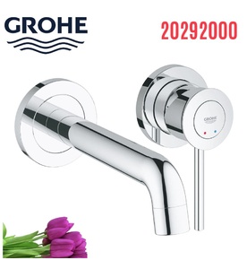 Vòi Chậu Lavabo Nóng Lạnh Gắn Tường Đức Grohe 20292000