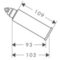 Đầu Nối Vòi Sen Tắm Đức Axor Starck 10981950