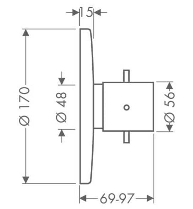 Mặt Nạ Sen Âm Tường Nhiệt Độ Đức Axor Starck. 10715990