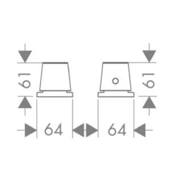 Vòi Sen Bồn Tắm Nhiệt Độ Gắn Bồn Đức Axor Starck Organic 12422800