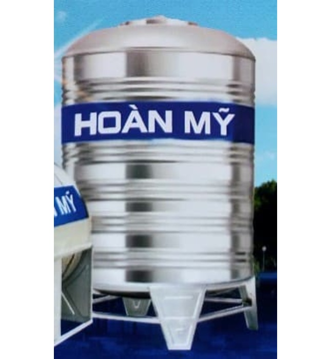 Bồn Nước Inox Hoàn Mỹ 6000L Đứng HM 6000D F1200