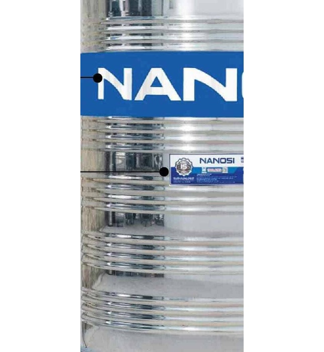 Bồn Nước Inox Nanosi 6000L Phi 1380 Đứng NA 6000D F1380