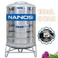 Bồn Nước Inox Nanosi 1500L Phi 1140 Đứng NA 1500D F1140