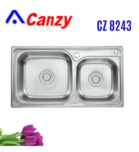 Chậu rửa 2 hố Canzy CZ 8243