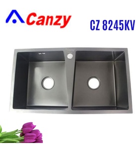 Chậu rửa 2 hố cân Canzy CZ 8245KV