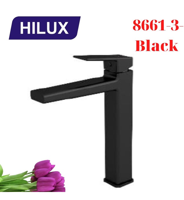 Vòi chậu Lavabo nóng lạnh Hilux 8661-3-Black