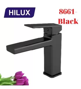 Vòi Lavabo Nóng Lạnh Hilux 8661-Black