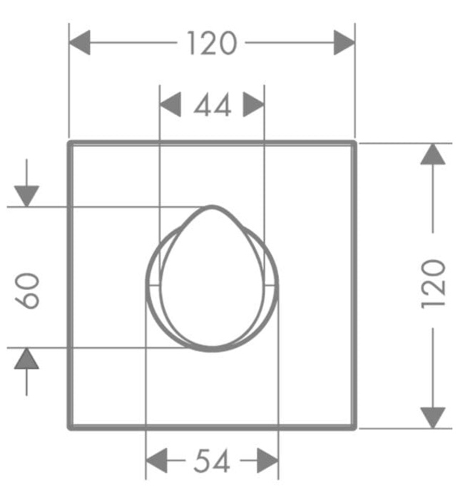 Mặt Nạ Sen Tắm Nhiệt Độ Âm Tường Đức Axor Starck Organic 12771140