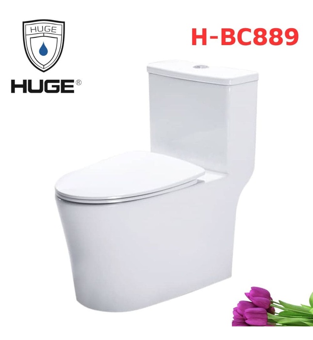 Bồn Cầu 1 Khối Nắp Êm Huge H-BC889