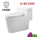 Bồn Cầu 1 Khối Nắp Điện Tử Huge H-BC229S