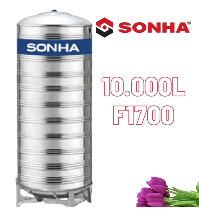 Bồn Inox Công Nghiệp Sơn Hà 10000L Đứng Phi 1700 SH 10000D F1700