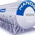 Bồn Inox Công Nghiệp Nanosi 10000L Ngang Phi 1900 NA 10000N F1900