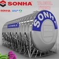 Bồn Inox Công Nghiệp Sơn Hà 10000L Nằm Phi 2200 SH 10000N F2200