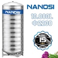Bồn Inox Công Nghiệp Nanosi 10000L Đứng Phi 2200 NA 10000D F2200