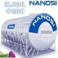 Bồn Inox Công Nghiệp Nanosi 10000L Ngang Phi 1900 NA 10000N F1900