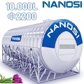 Bồn Inox Công Nghiệp Nanosi 10000L Ngang Phi 2200 NA 10000N F2200