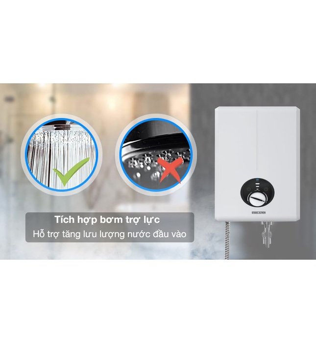 Máy Nước Nóng Trực Tiếp Đức Stiebel Eltron XGP 45 EC Kèm Sen Bơm Trợ Lực