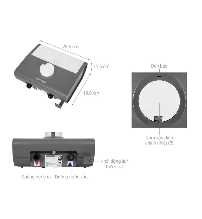 Máy Nước Nóng Trực Tiếp Đa Năng Đức Stiebel Eltron DDH 6 EC