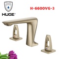 Vòi chậu Lavabo nóng lạnh 3 lỗ Huge H-6600VG-3