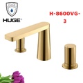 Vòi chậu Lavabo nóng lạnh 3 lỗ Huge H-8600VG-3