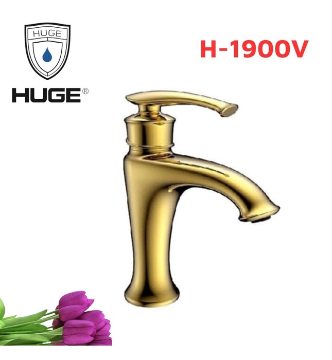 Vòi chậu Lavabo nóng lạnh Huge H-1900V