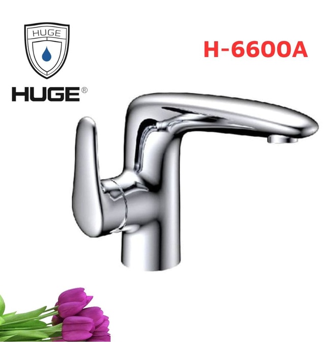Vòi chậu Lavabo nóng lạnh Huge H-6600A