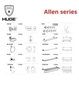 Bộ Phụ Kiện Nhà Tắm Huge Allen series