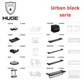 Bộ Phụ Kiện Nhà Tắm Huge Urban black serie