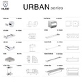 Bộ Phụ Kiện Nhà Tắm Huge Urban series
