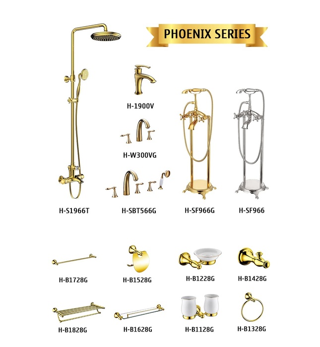 Bộ Sưu Tập Phụ Kiện Nhà Tắm Huge Phoenix Series