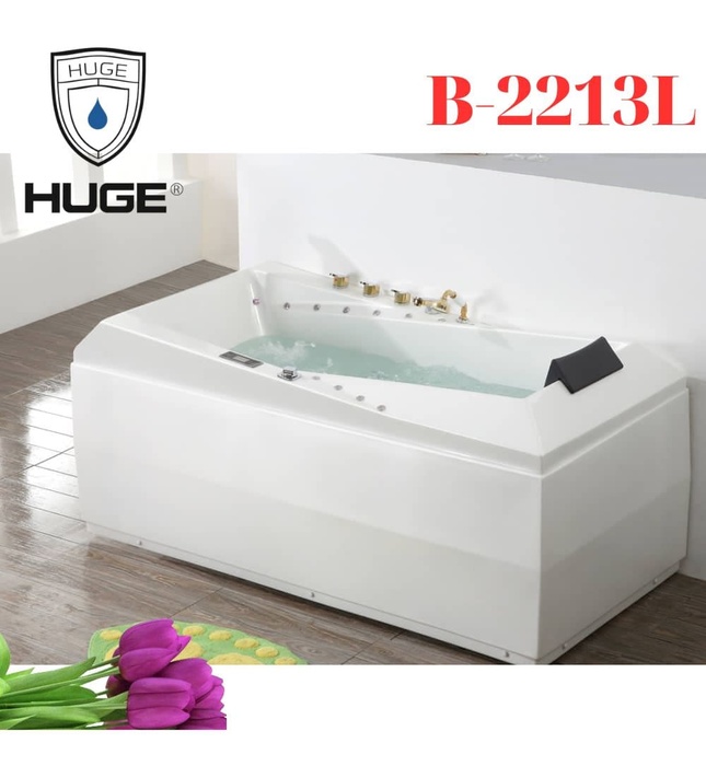 Bồn Tắm Massage Yếm Trái Huge B-2213L