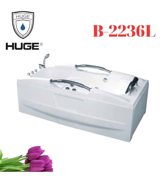 Bồn Tắm Massage Yếm Trái Huge B-2236L