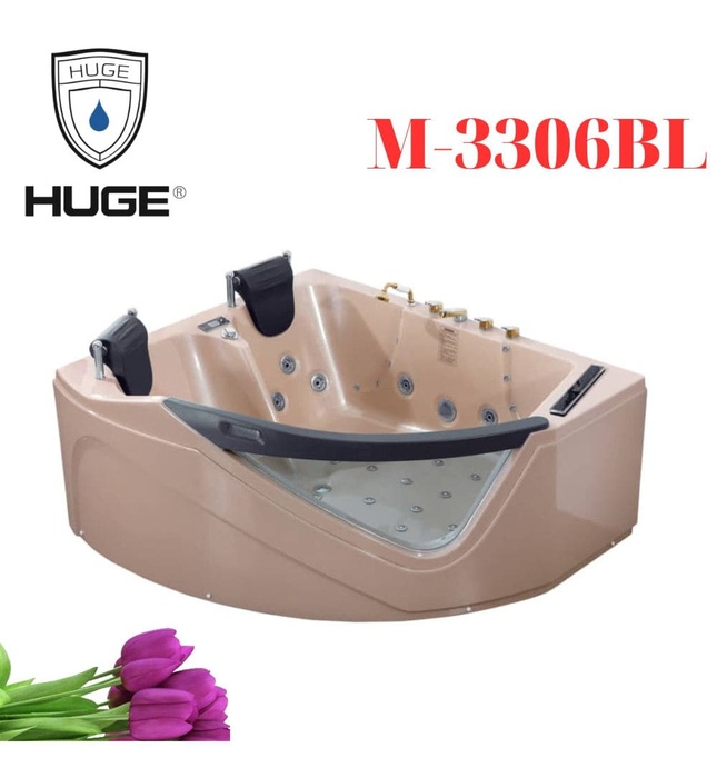 Bồn Tắm Massage Yếm Trái Huge M-3306BL