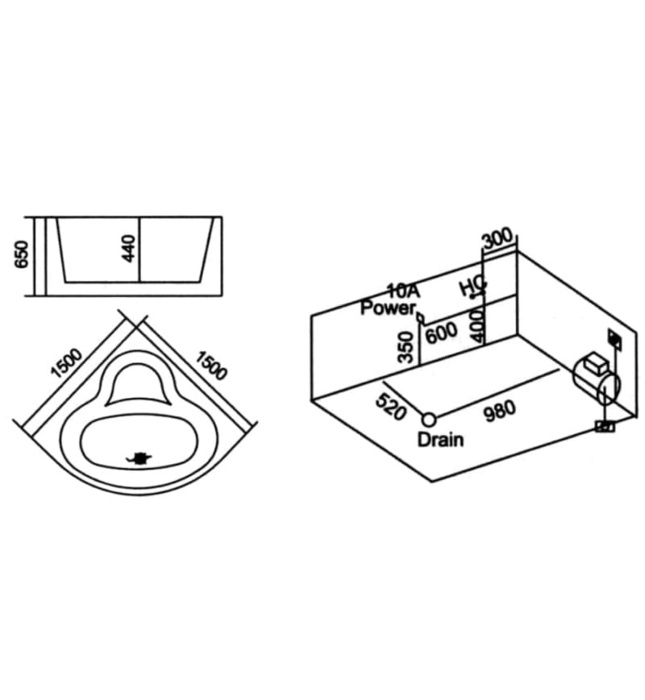 Bồn Tắm Massage Huge J-8805