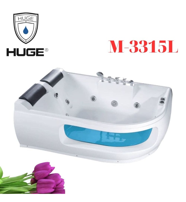 Bồn Tắm Massage Yếm Trái Huge M-3315L