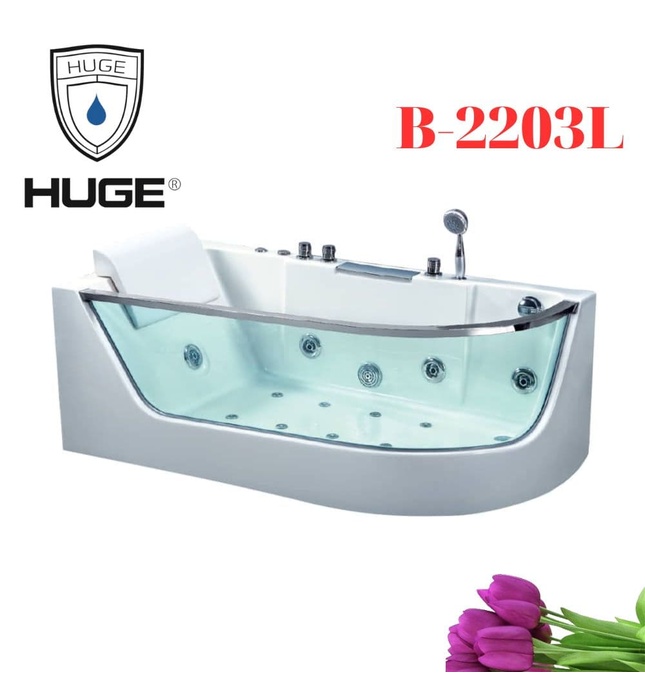 Bồn Tắm Massage Yếm Trái Huge B-2203L