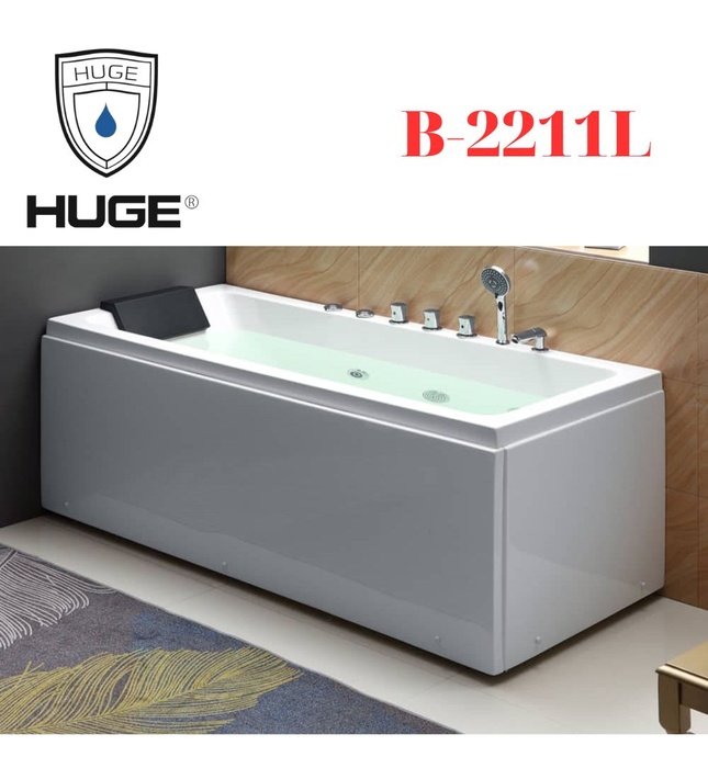 Bồn Tắm Massage Yếm Trái Huge B-2211L
