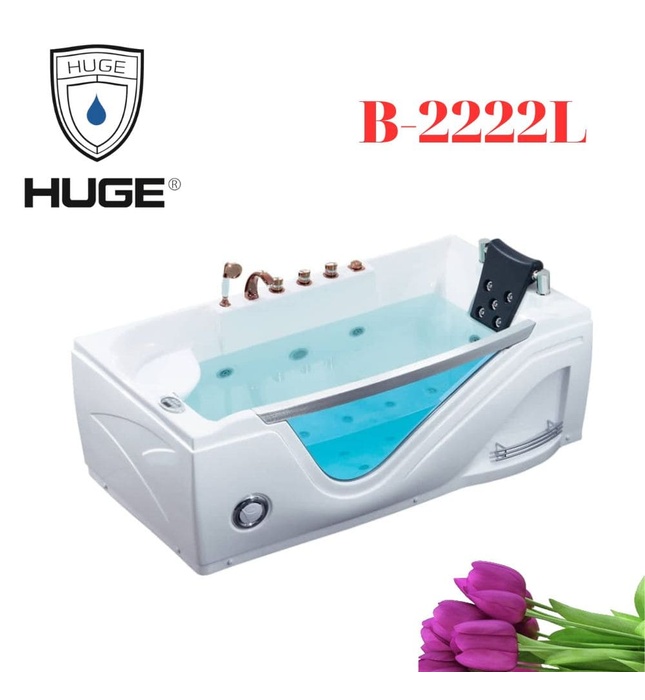 Bồn Tắm Massage Yếm Trái Huge B-2222L