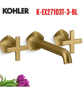 Vòi Lavabo Nóng Lạnh Âm Tường Mỹ Kohler Occasion K-EX27103T-3-BL