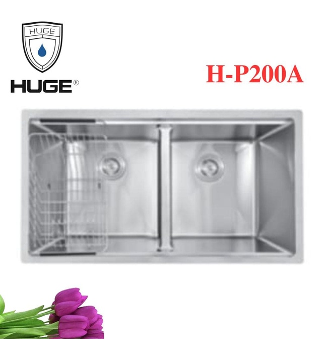 Chậu rửa bát 2 hố cân Huge H-P200A 
