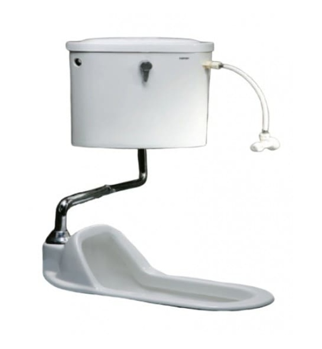Bồn Cầu Xổm Và Két Nước Treo Tường Caesar CT1250