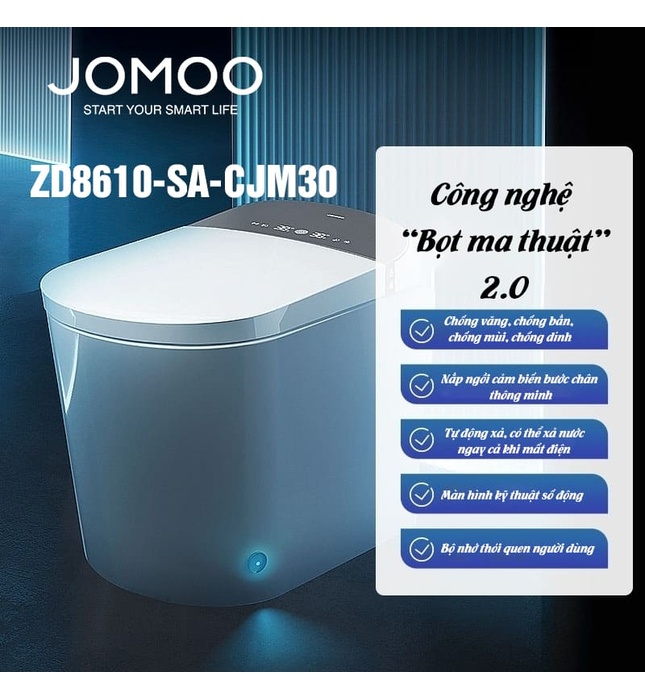 Bồn Cầu Thông Minh Bọt Ma Thuật JOMOO ZD8610-SA-CJM305