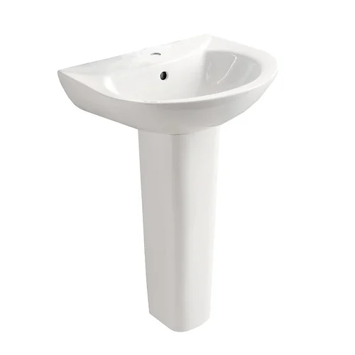 Chậu Lavabo Treo Tường Chân Đứng JOMOO 12103-1/11P