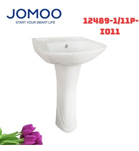 Chậu Lavabo Treo Tường Chân Dài JOMOO 12489-1/11P-I011