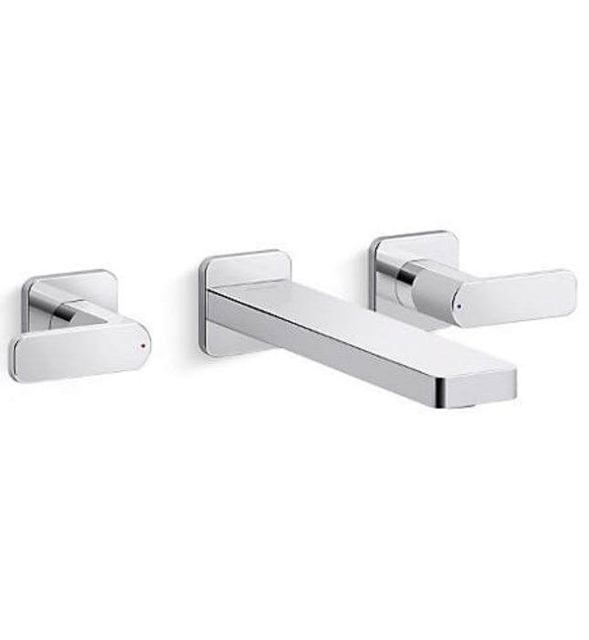 Vòi Lavabo Âm Tường Mỹ Kohler Parallel K-22570T-B4-BL