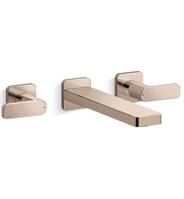 Vòi Lavabo Âm Tường Mỹ Kohler Parallel K-22570T-B4-BL