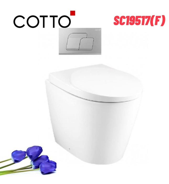 Bàn cầu treo tường nắp êm COTTO SC19517(F)