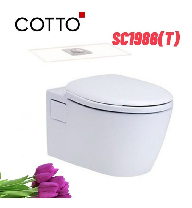 Bàn cầu treo tường thoát ngang COTTO SC1986(T)