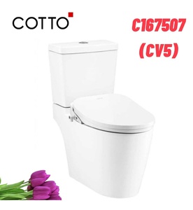 Bàn Cầu 2 Khối Nắp Điện Tử COTTO C167507(CV5)