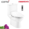 Bàn Cầu 2 Khối Nắp Điện Tử COTTO C126207(CV7)